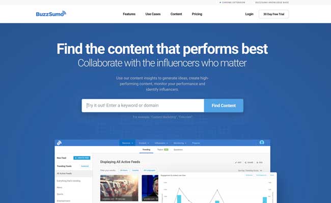 find content buzzsumo